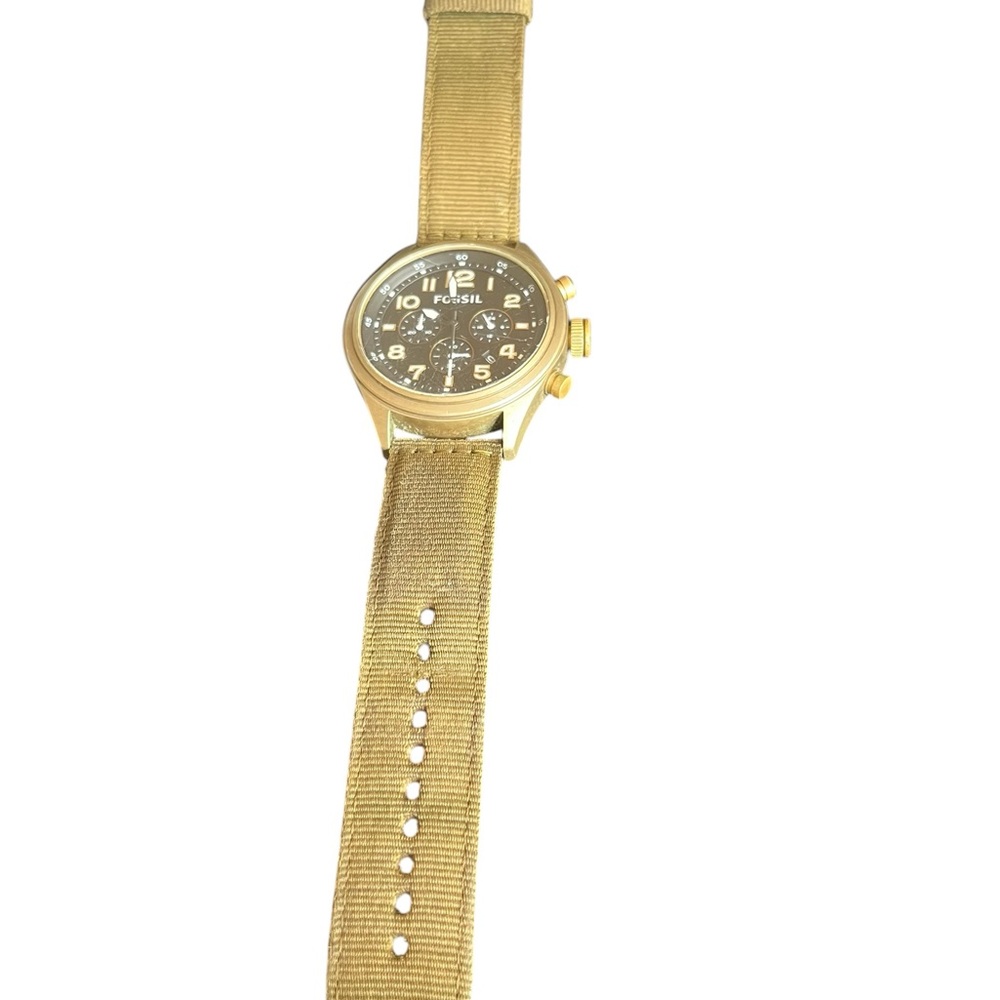 129 Fossil Olive, Fossil Decker Bronze Chronograph DE-5018